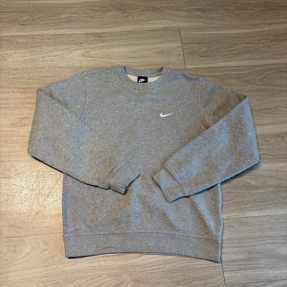 Nike gray mini swoosh embroidered
